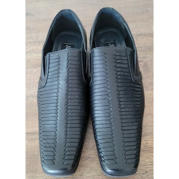 Salvanni Styled in Italy, Mens Black, Loafer Sz 9.5 Beautiful Vegan Shoes main image 5